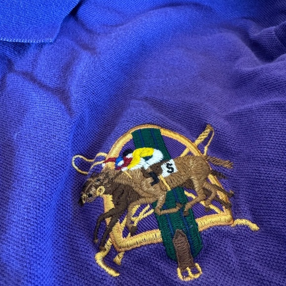 Ralph Lauren Purple Custom Fit Polo Cotton Short Sleeve Collar / Medium - Picture 12 of 13